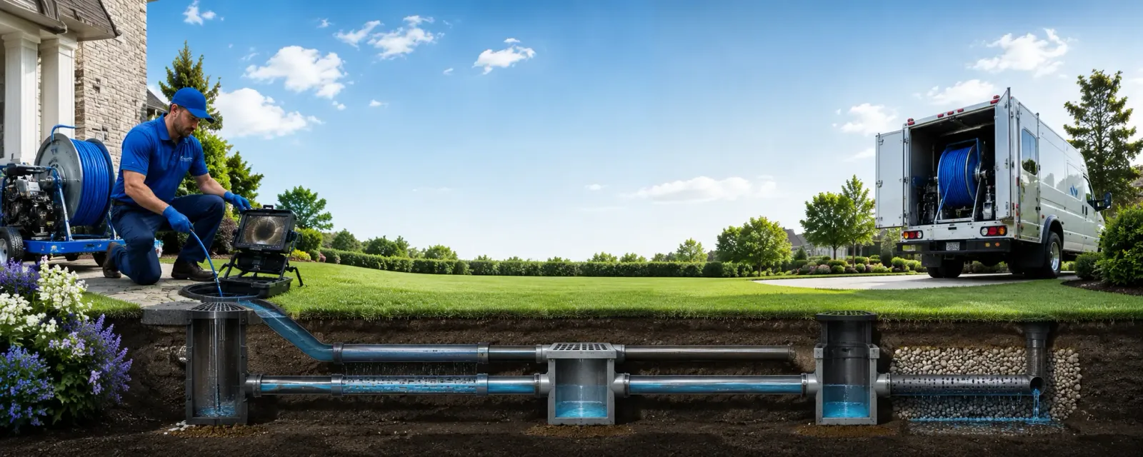 Outdoor drain cleaning information for Pender, NE